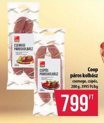 Coop páros kolbász