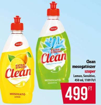 Clean mosogatószer szuper