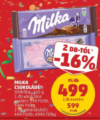 MILKA Csokoládé*