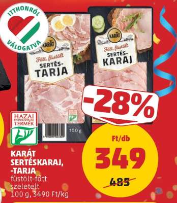 KARÁT Sertéskaraj, -tarja