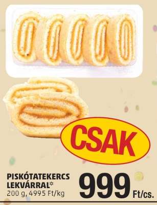 Piskótatekercs lekvárral