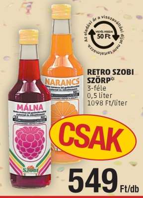 RETRO SZOBI SZÖRP