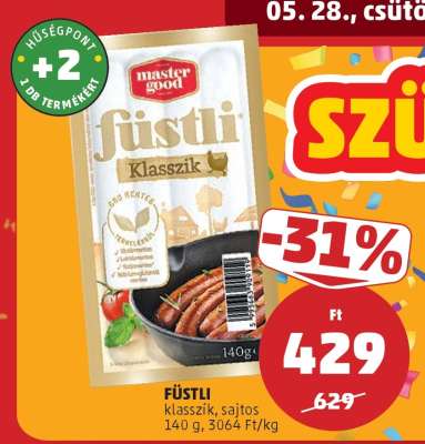 Füstli klasszik, sajtos