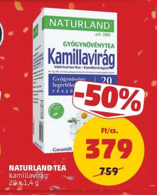 NATURLAND TEA kamillavirág