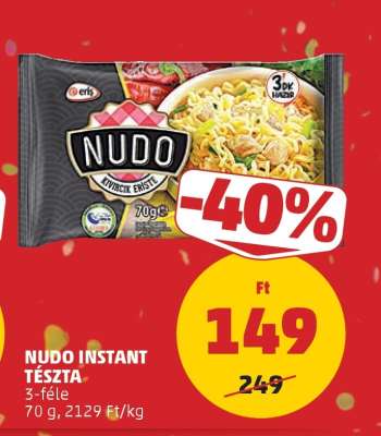 NUDO INSTANT TÉSZTA