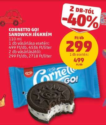 Cornetto Go! Sandwich jégkrém