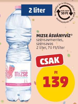 Mizse ásványvíz