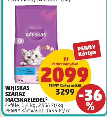 Whiskas száraz macskaeledel