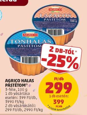 AGRICO HALAS PÁSTÉTOM