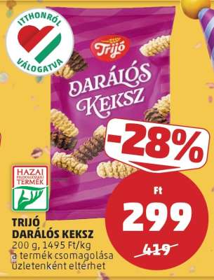 TRIJÓ DARÁLÓS KEKSZ