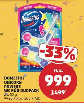 Domestos Unicorn Power5 WC Rúd Duopack