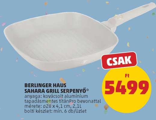 BERLINGER HAUS SAHARA GRILL SERPENYŐ