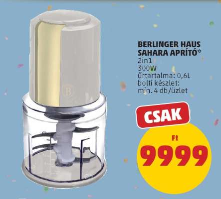 BERLINGER HAUS SAHARA APRÍTÓ