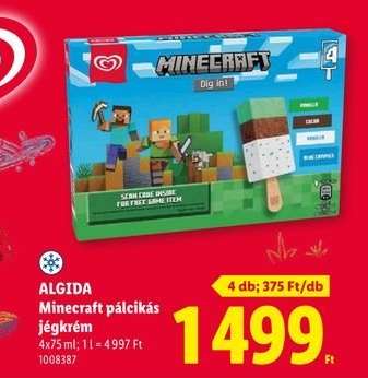 ALGIDA Minecraft pálcikás jégkrém