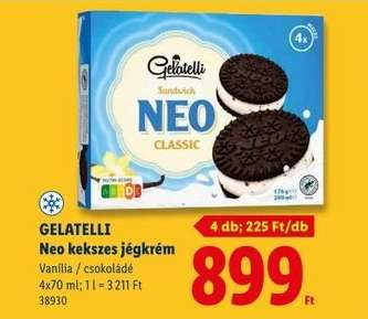 GELATELLI Neo kekszes jégkrém