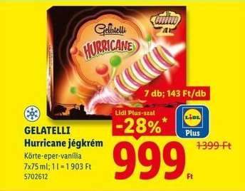 Gelatelli Hurricane jégkrém