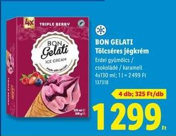 BON GELATI Tölcséres jégkrém