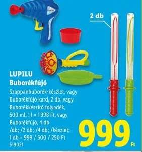 LUPILU Buborékfújó