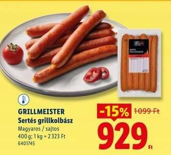 GRILLMEISTER Sertés grillkolbász