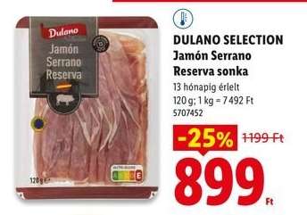 DULANO SELECTION Jamón Serrano Reserva sonka