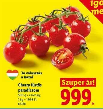 Cherry fürtös paradicsom