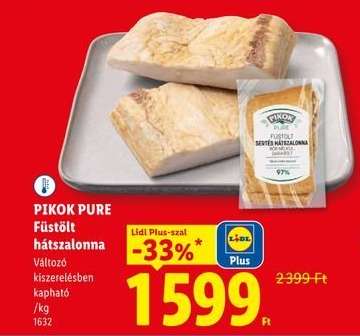 Pikok Pure Füstölt hátszalonna