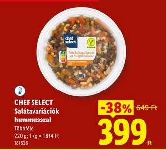 CHEF SELECT Salátavariációk hummusszal
