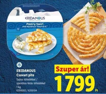 Eridanous Csavart pite