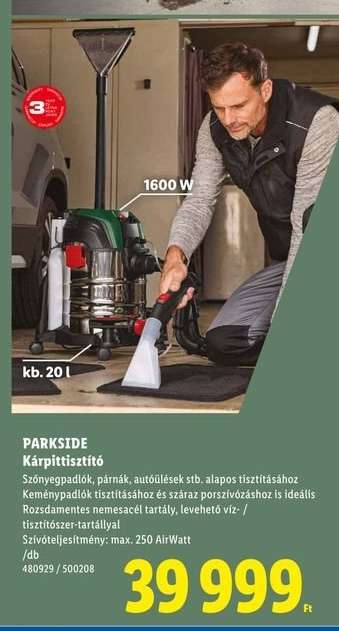 PARKSIDE Kárpittisztító