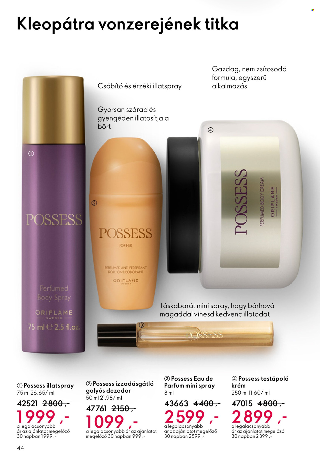 Oriflame akciós újságok - 2026.05.27 - 2026.06.16. Oldal 44