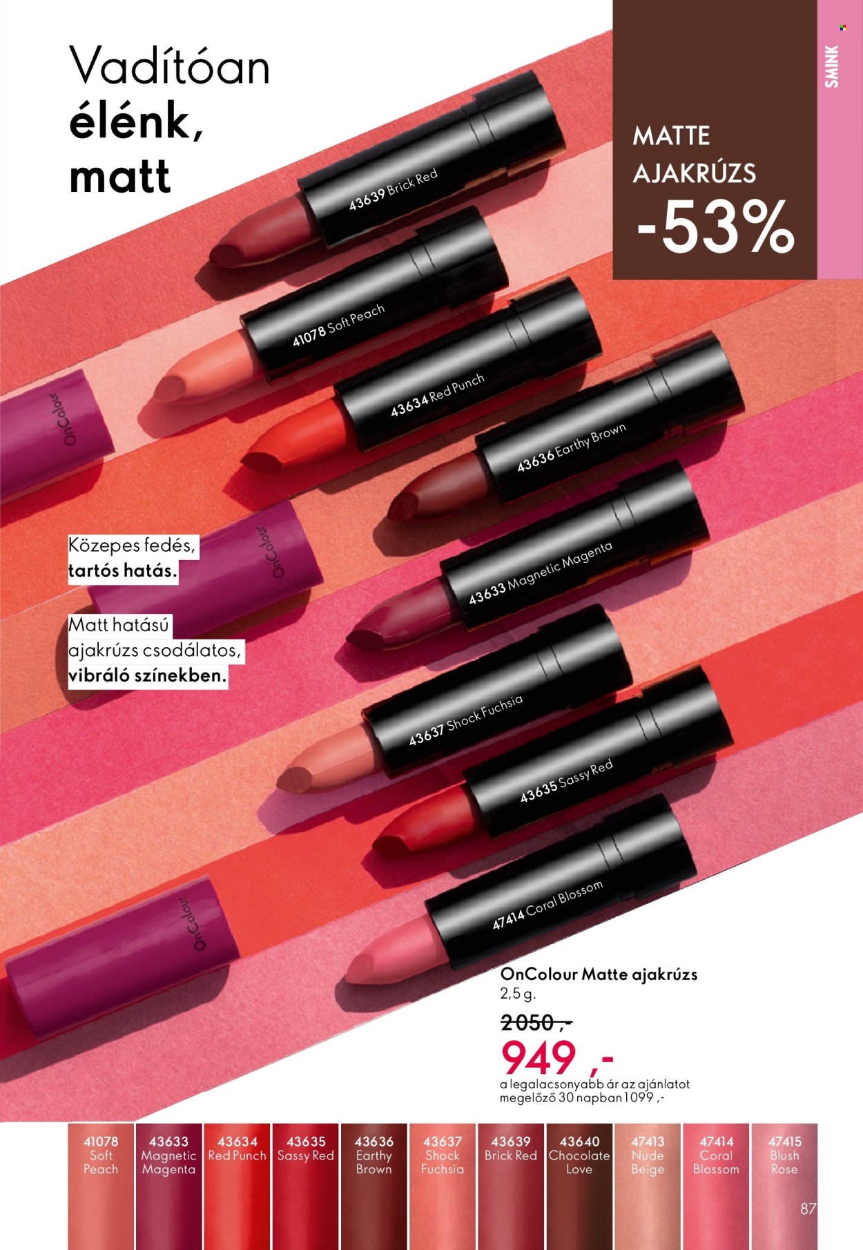 Oriflame akciós újságok - 2026.05.27 - 2026.06.16. Oldal 87