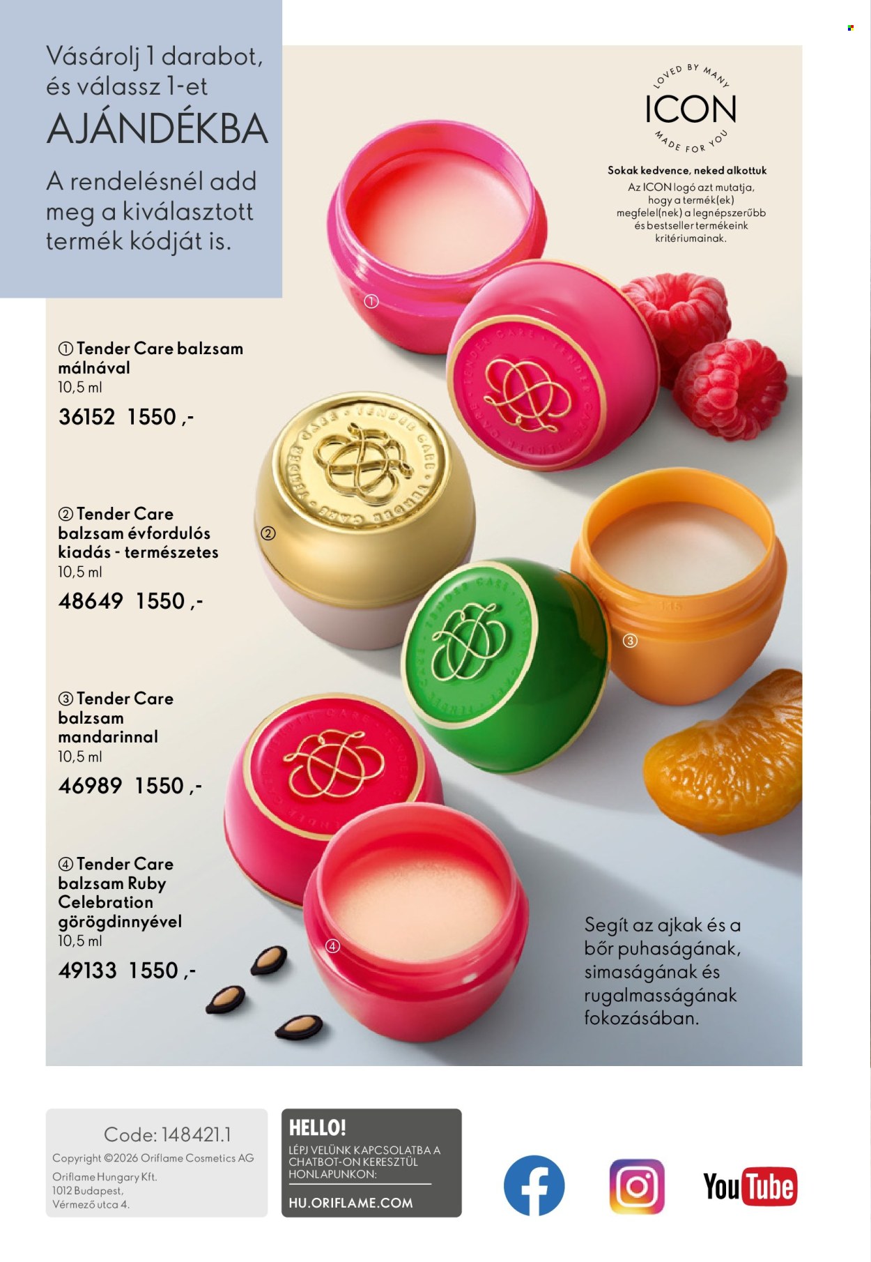 Oriflame akciós újságok - 2026.05.27 - 2026.06.16. Oldal 164