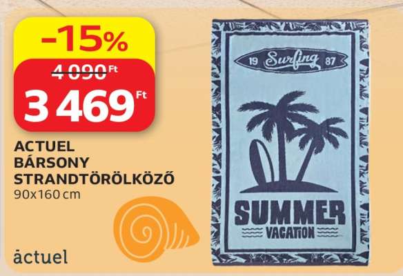 ACTUEL BÁRSONY STRANDTÖRÖLKÖZŐ