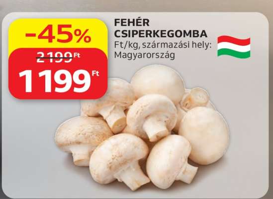 Fehér csiperkegomba