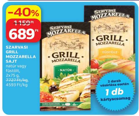 SZARVASI GRILL MOZZARELLA SAJT