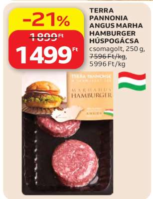 TERRA PANNONIA ANGUS MARHA HAMBURGER HÚSPOGÁCSA