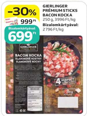 GIERLINGER PREMIUM STICKS BACON KOCKA