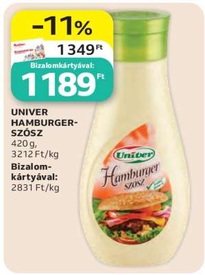 UNIVER HAMBURGER-SZÓSZ