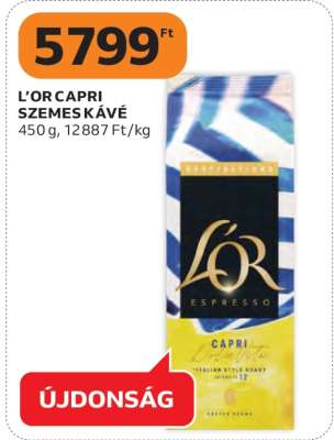 L’OR CAPRI SZEMES KÁVÉ