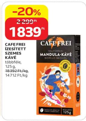 CAFE FREI Ízesített Szemes Kávé