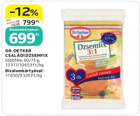 DR. OETKER CSALÁDI DZSEMFIX