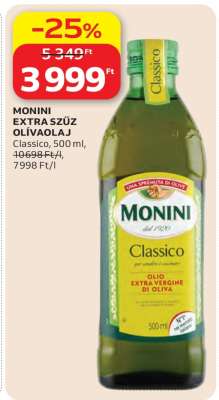 MONINI Extra szűz olívaolaj