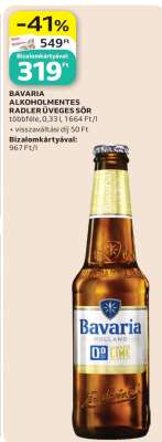 BAVARIA ALKOHOLMENTES RADLER ÜVEGES SÖR