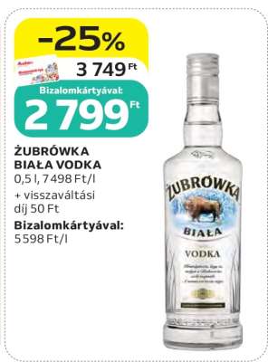 ZUBROWKA Biala vodka*