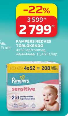 PAMPERS NEDVES TÖRLŐKENDŐ