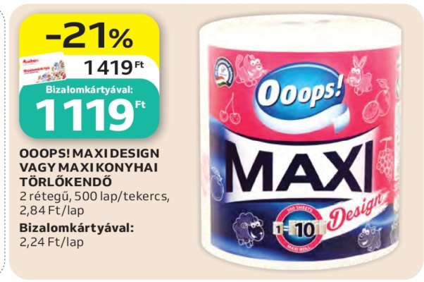 OOOPS! MAXI DESIGN VAGY MAXI KONYHAI TÖRLŐKENDŐ