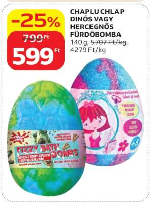 CHAPLU CHLAP DINÓS VAGY HERCEGNŐS FÜRDŐBOMBA