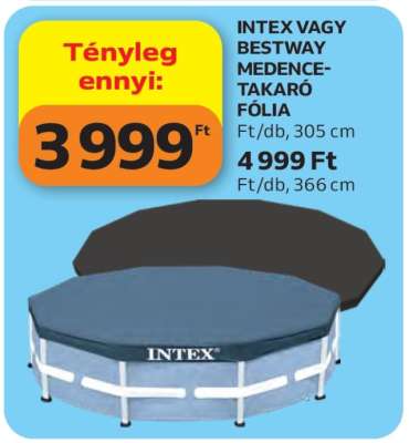 INTEX VAGY BESTWAY MEDENCE-TAKARÓ FÓLIA