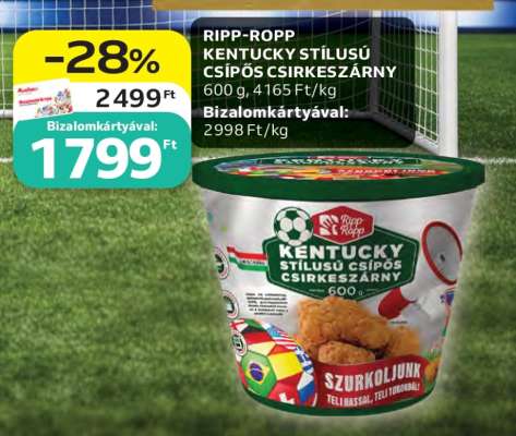 Ripp-Ropp Kentucky Stílusú Csípős Csirkeszárny