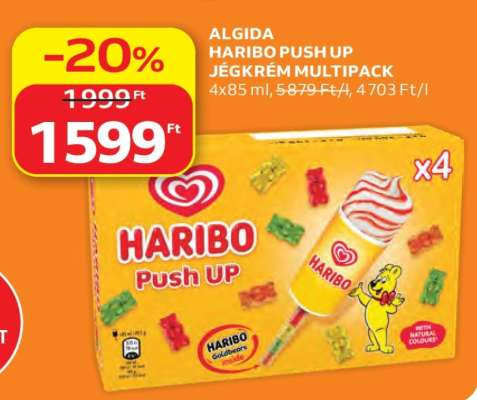 Algida Haribo Push UP jégkrém multipack